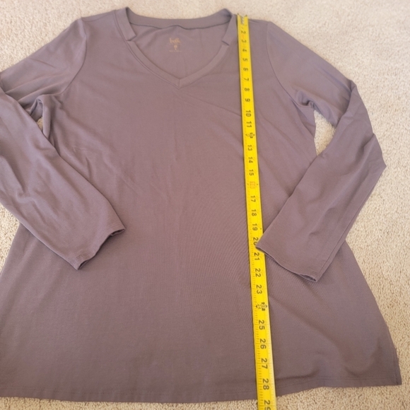 2/$20 Belle by Kim Gravel Long Sleeve Top M - Picture 7 of 10